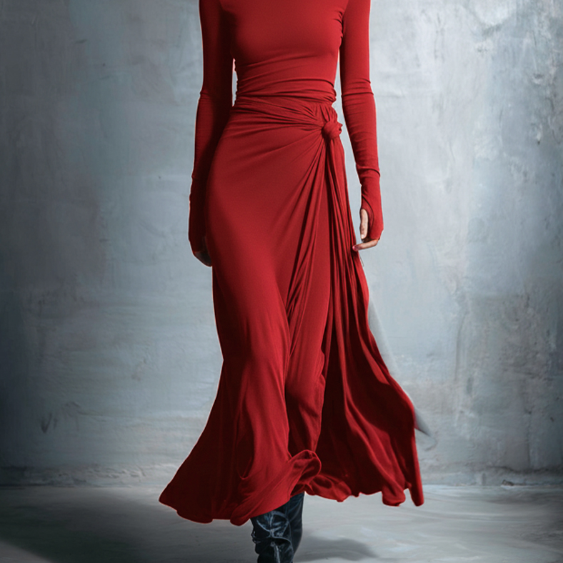 ADRIANA™| VESTIDO MAXI CON NUDO LATERAL