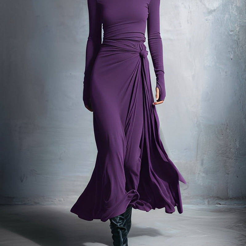 ADRIANA™| VESTIDO MAXI CON NUDO LATERAL