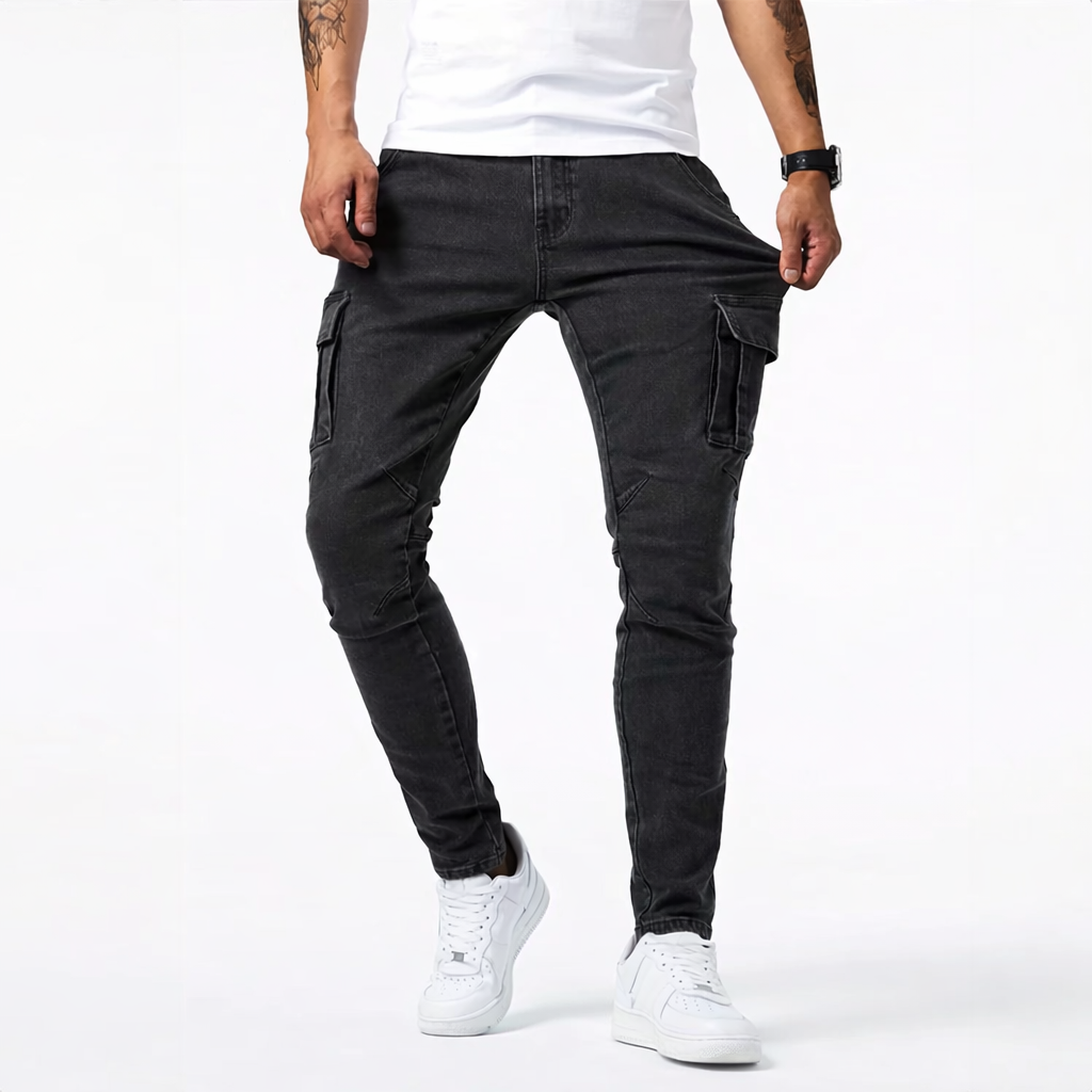 MATEO™ | VAQUEROS CARGO ELÁSTICOS